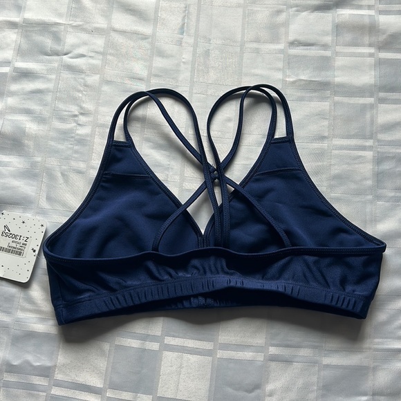 Whisper Allison Metallic Blue Bra/Bralette - Picture 7 of 9